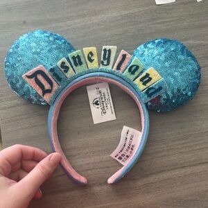 Disney Blue and Pink Sparkling Costume Headband